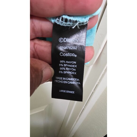 Disney Mickey Mouse Print Light Blue Pajama Top Women's Size L/G - Picture 6 of 7